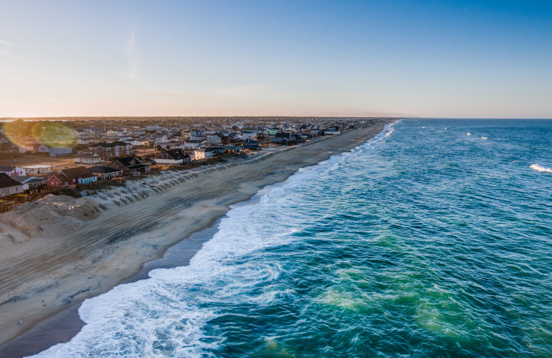 Beach at Outer Banks Blue Vacation Rentals.