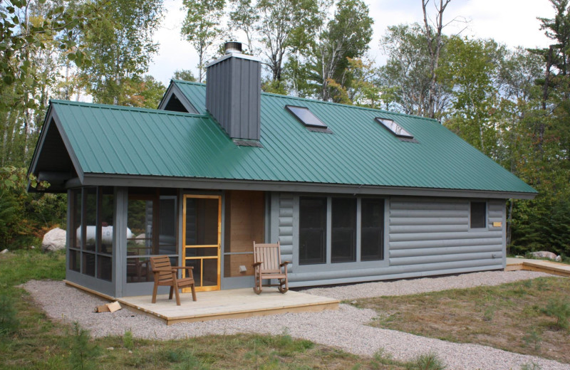 Cabin exterior at YMCA Camp Du Nord.