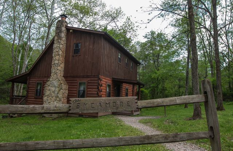 Chalet exterior at Old Man's Cave Chalets.