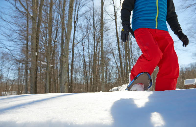 Snowshoeing at Crystal Mountain Resort.
