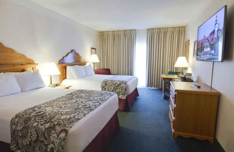 Guest room at Bavarian Inn of Frankenmuth.