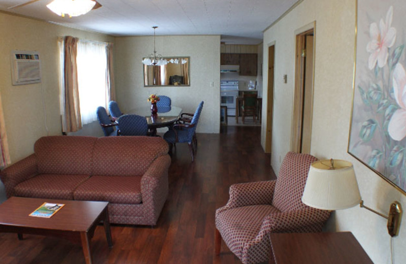 Guest living room at Capri Village Resort.