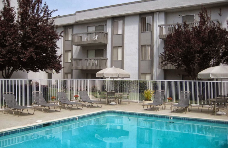 Outdoor pool at St Francis Arms.