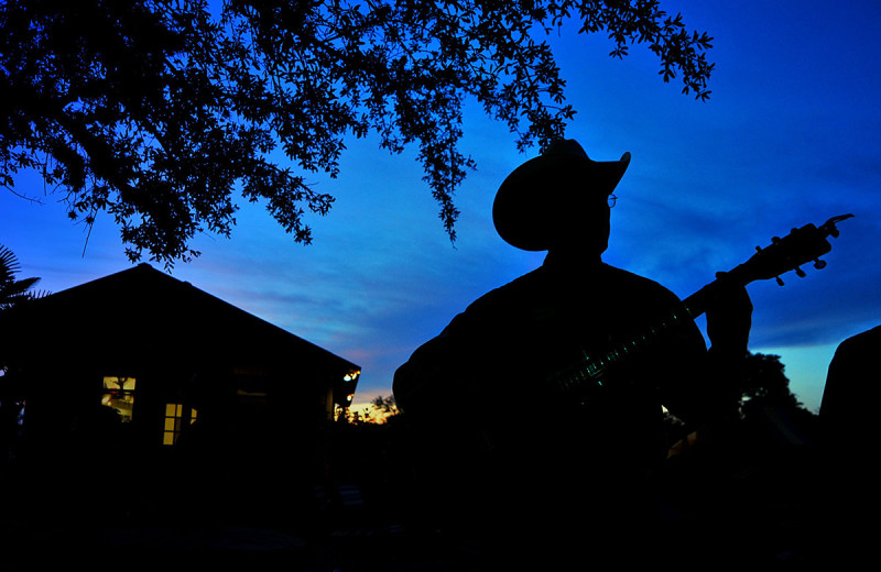 Guitar player at Flying L Hill Country Resort & Conference Center.