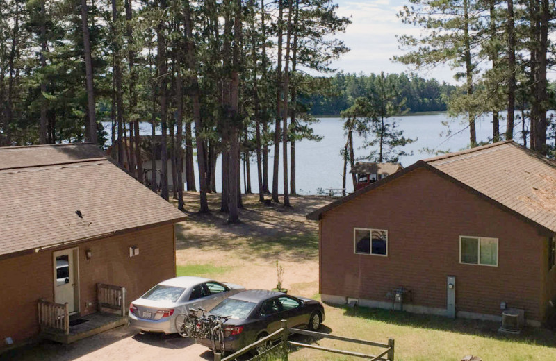 Cabin exterior at Idle Hours Resort.