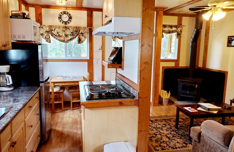 Cottage interior at Expanse Cottages.