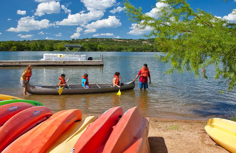 Lake view at Inks Lake State Park.