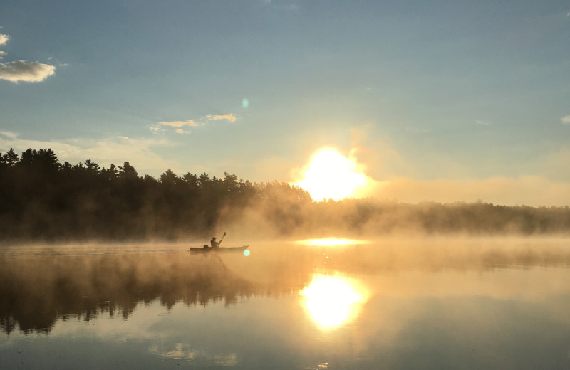 Lake at Silv'ry Moon Lodge.