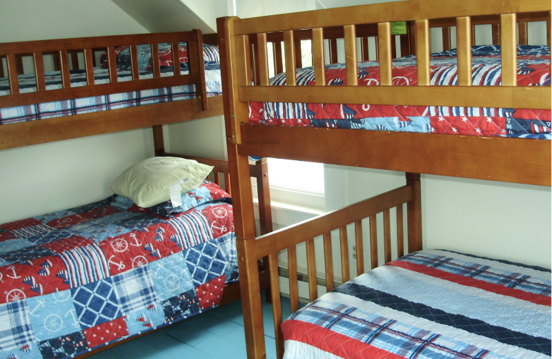 Rental bedroom at Saco Bay Rentals.