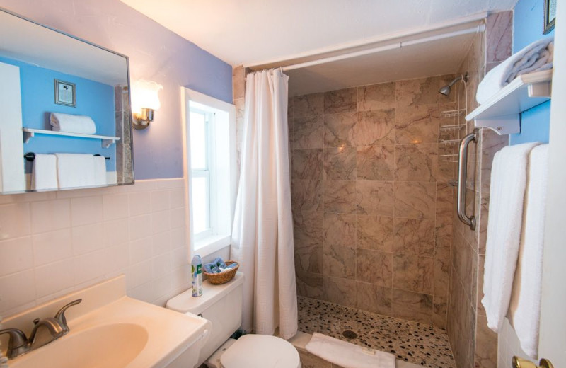 Guest bathroom at Silver Sands Villas.