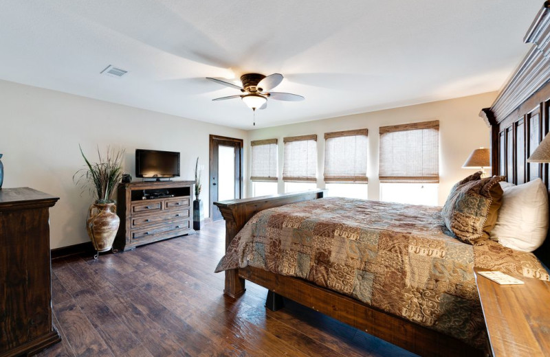 Rental bedroom at Burnet County Tourism.