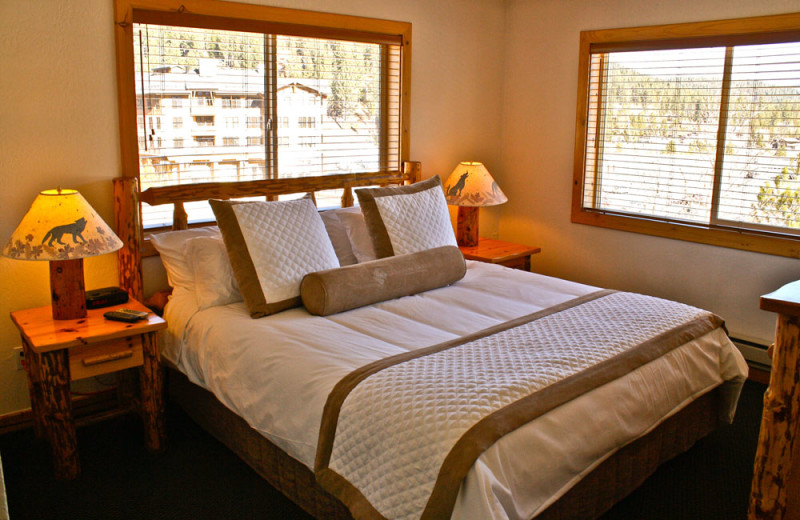 Master Bedroom at the Red Wolf Lodge at Squaw Valley