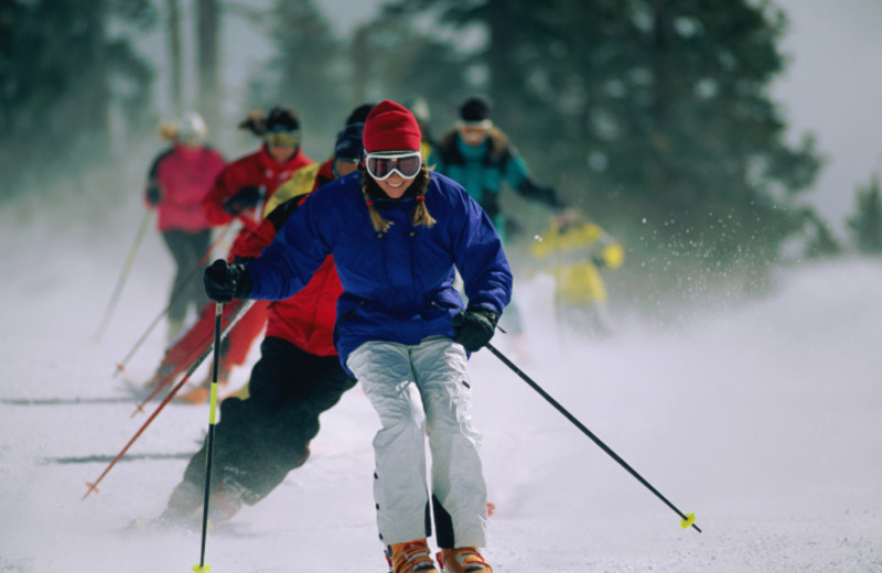 Skiing at The Village Hotel.