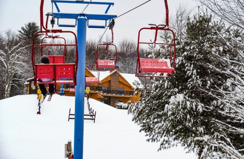 Skiing at Villa Roma Resort and Conference Center.