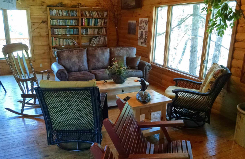Lounge at Little Norway Resort.
