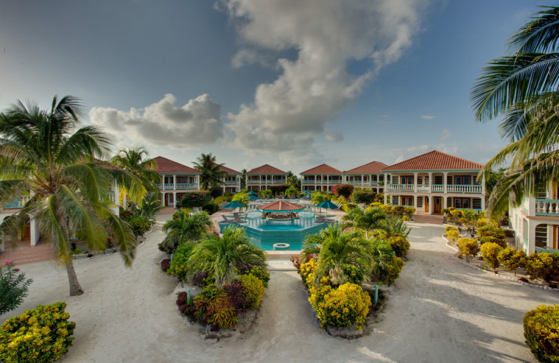 Exterior view of  Belize Beach Villas at Belizean Shores.