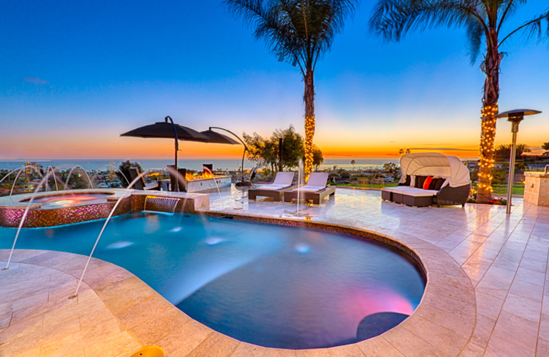 Rental outdoor pool at Seabreeze Vacation Rentals, LLC-Orange County.