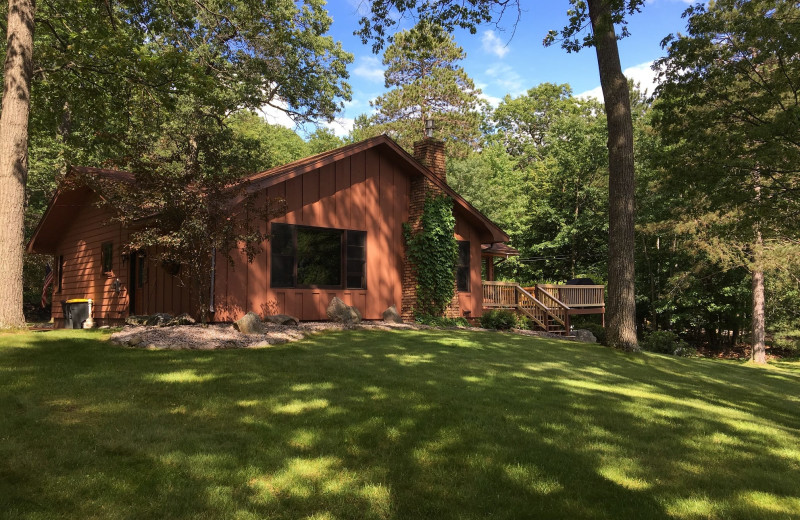 Cabin exterior at Pitlik's Sand Beach Resort.
