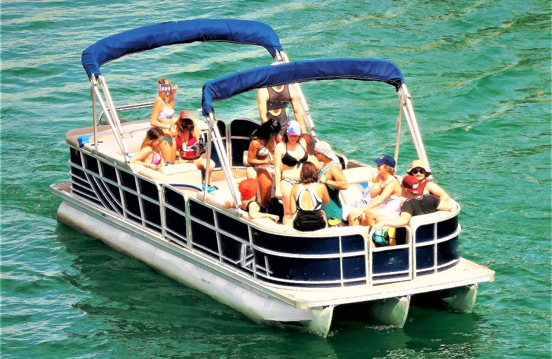 Boating at Green Valley Resort.