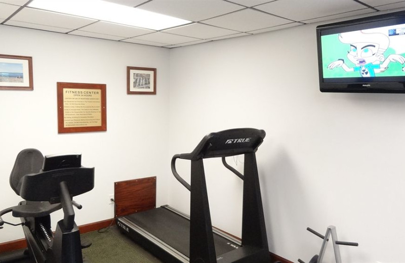 Fitness room at @ Michigan Inn and Lodge.