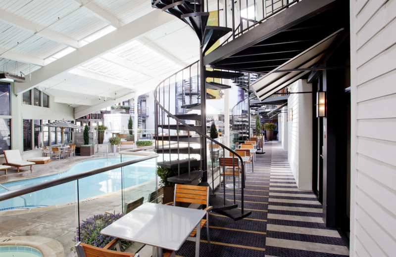 Indoor pool at Weber's Hotel.