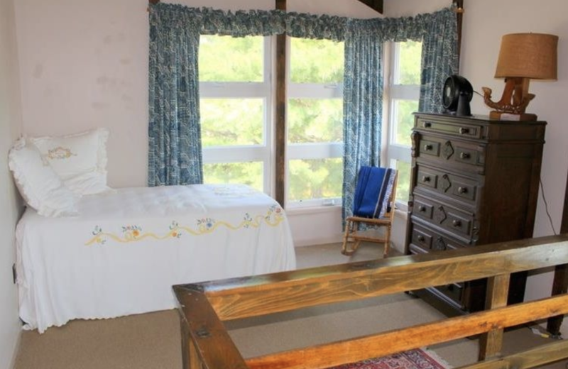 Rental bedroom at Saco Bay Rentals.