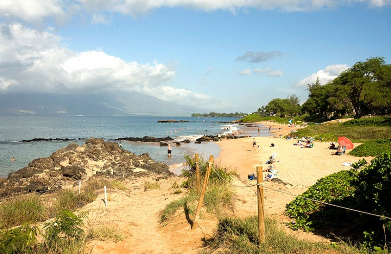 The beach at Hale Kamaole Condos.