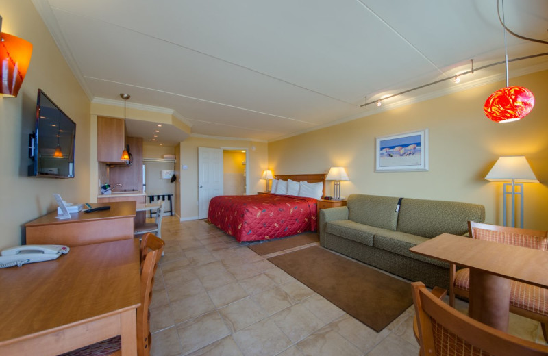 Guest room at Fleur De Lis Beach Resort.