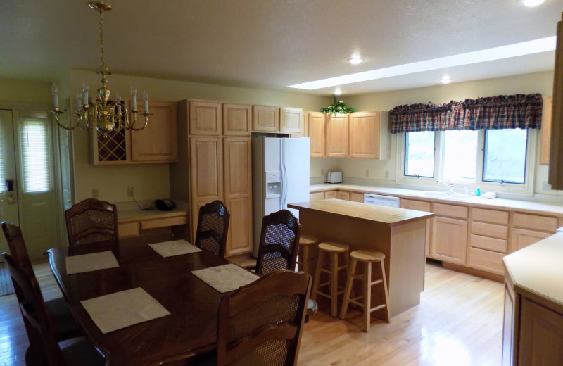 Guest kitchen at Garland Lodge and Resort.