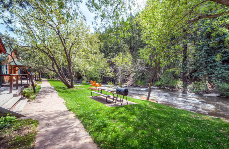 River view at Colorado Bear Creek Cabins.