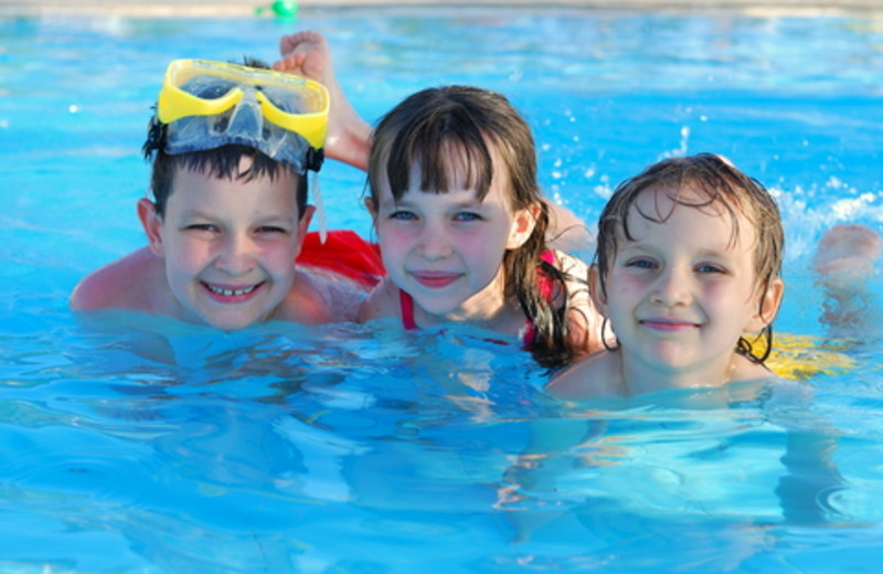 Kids swimming at Winter Clove Inn.