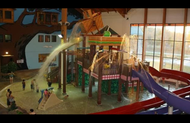 Indoor water park at Three Bears Lodge.