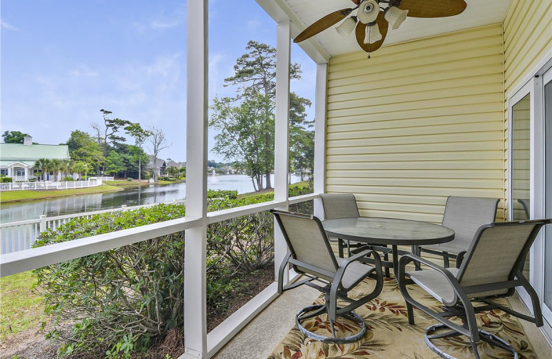 rental balcony at Seaside Vacations.