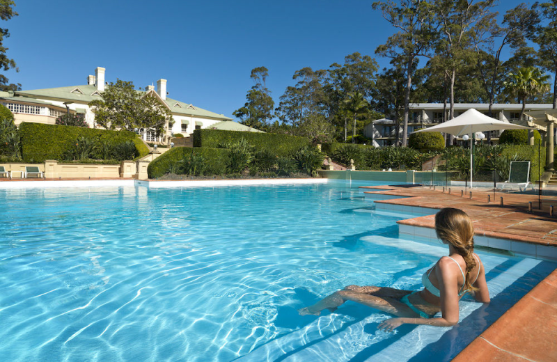 Outdoor pool at Hyatt Regency Sanctuary Cove.