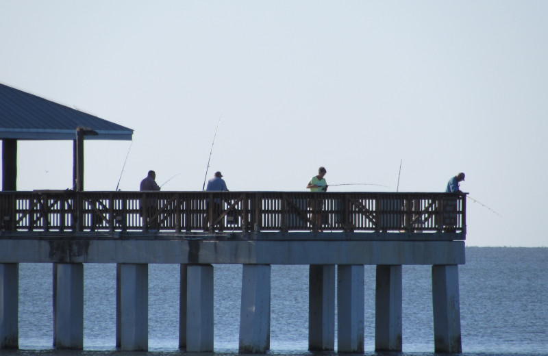 Fishing at Edison Beach House.
