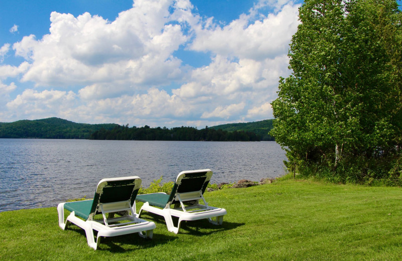 Lake view at Sir Sam's Inn and WaterSpa.