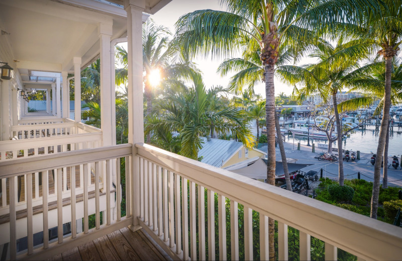 Guest balcony view at The Marker Resort Key West.