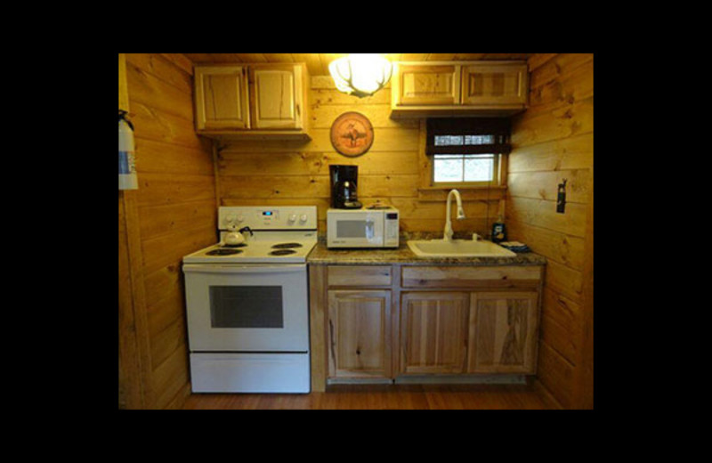 Cottage kitchen at English Brook Cottages.