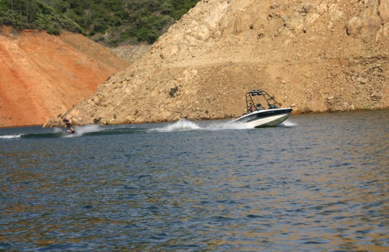 Water skiing at Lake Oroville.