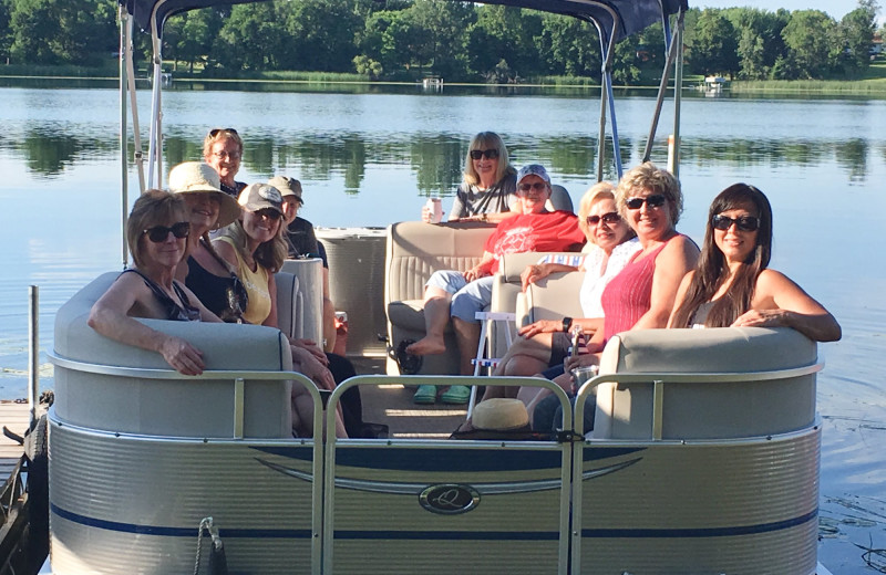 Pontoon ride at Northern Lights Resort.