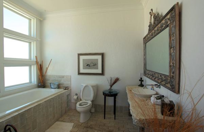Rental bathroom at Fort Morgan Realty.