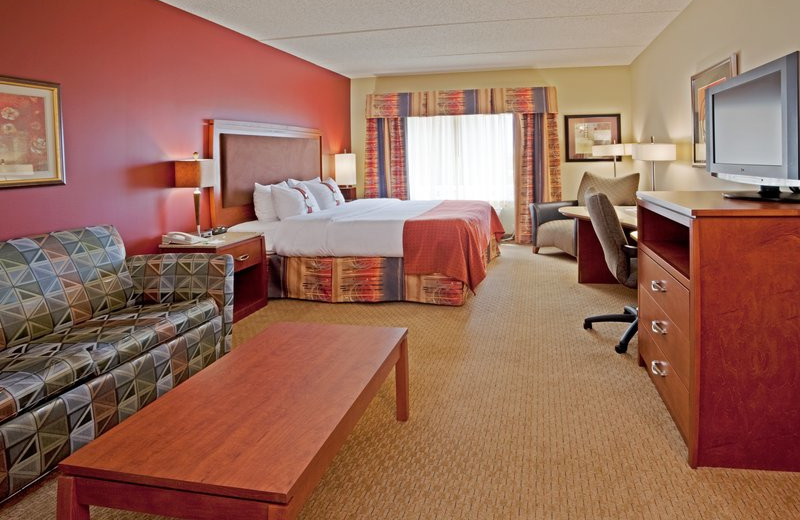 Guest room at Holiday Inn Hotel & Suites Maple Grove.