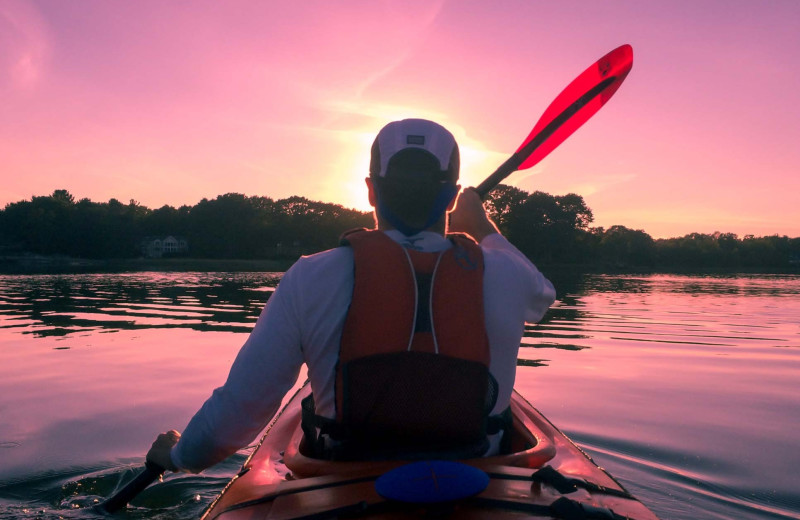 Kayaking at Owl's Nest Resort & Golf Club.