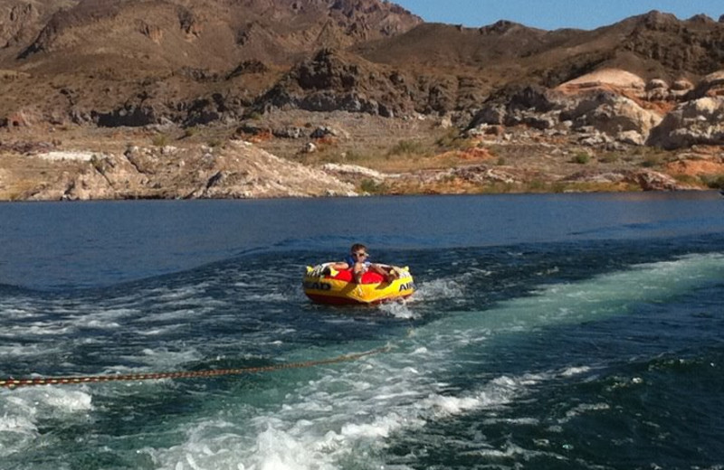 Water tubing at Callville Bay.