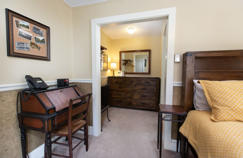 Guest room at Mountaintop Lodge at Lake Naomi.