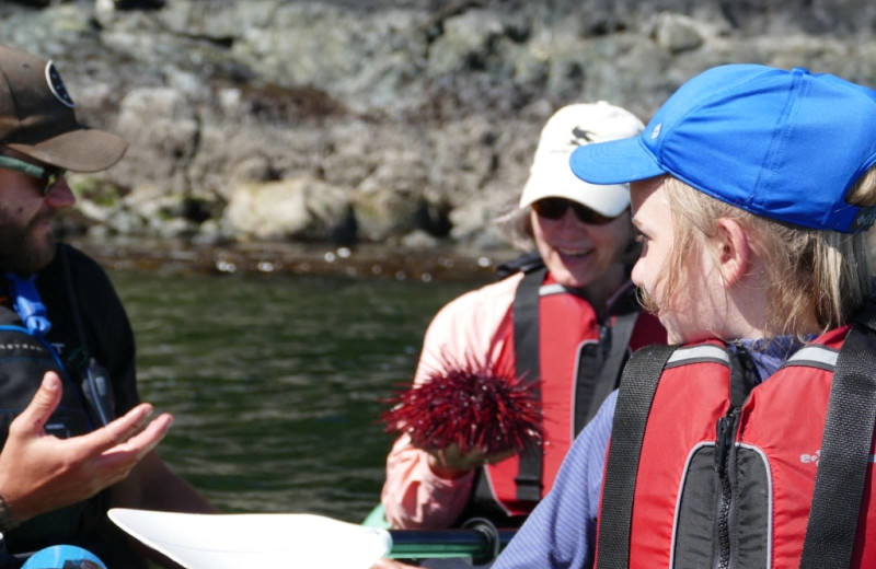 Boating at Orca Camp.