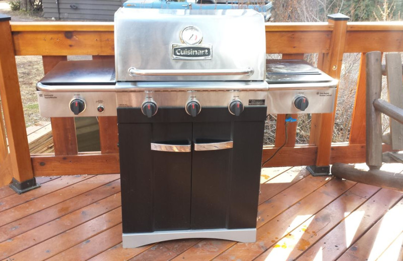 Cabin grill at Johnston Canyon Resort.