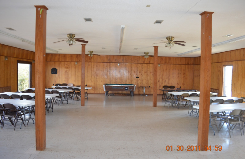 Lodge interior at Big Buck Resort.