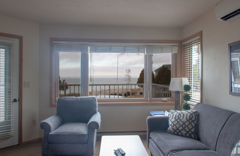 Guest room at Bay Shore Inn.