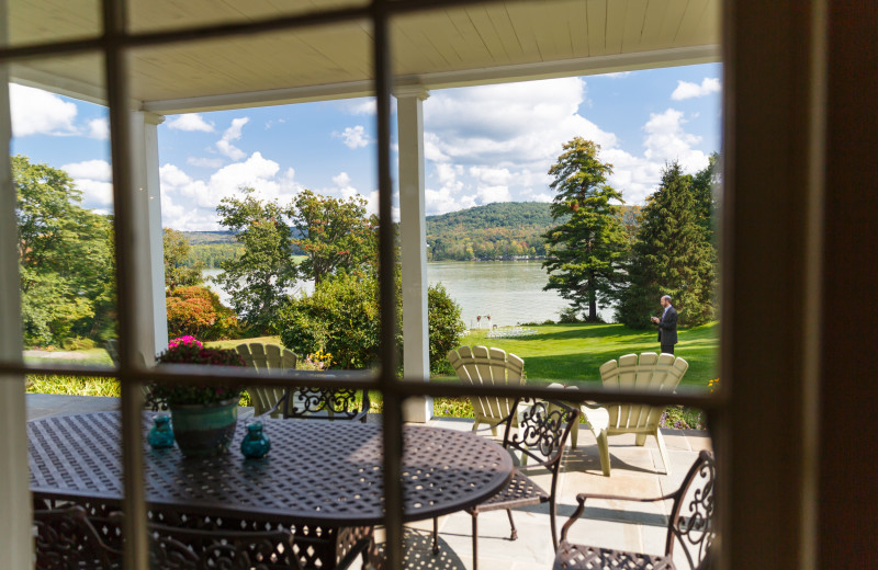 Lake view at Fontainebleau Inn.